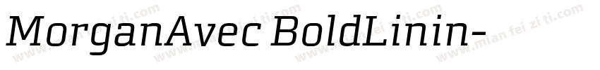 MorganAvec BoldLinin字体转换